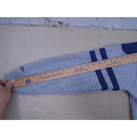 Chicago Bears Sweatshirt Mens Large Gray Blue Crew Neck Throwbacks NFL Football - Picture 9 of 12